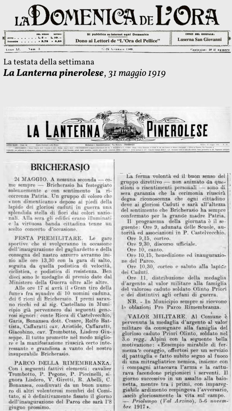 La vocazione militare di Bricherasio